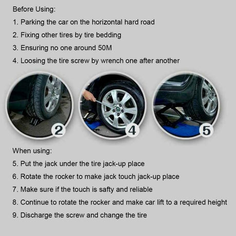 Upright ST-112C Heavy Duty Stabilizer Scissor Jack with Handle Lift Levelers 4000 Pound (2 Ton) Capacity Each - 9.8 to 44.2 CM Range - LYDARZ