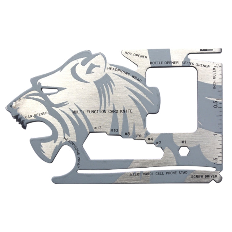 18-in-1 Multi-Tool Knife: Stainless Steel Outdoor EDC Card Tool