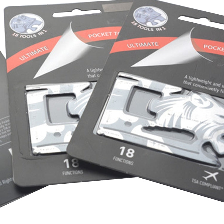 18-in-1 Multi-tool Stainless Steel Outdoor EDC Card Knife - LYDARZ