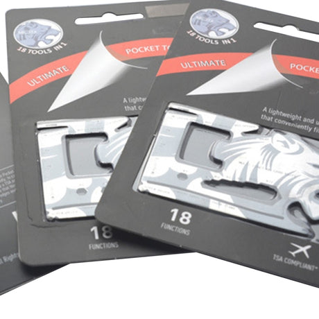 18-in-1 Multi-tool Stainless Steel Outdoor EDC Card Knife - LYDARZ