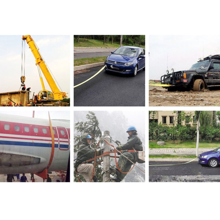 5m x 5cm 8 Tons Towing 2 Tons Lifting High Strength Heavy Duty Vehicle Lifting Towing Pull Strap Rope - LYDARZ