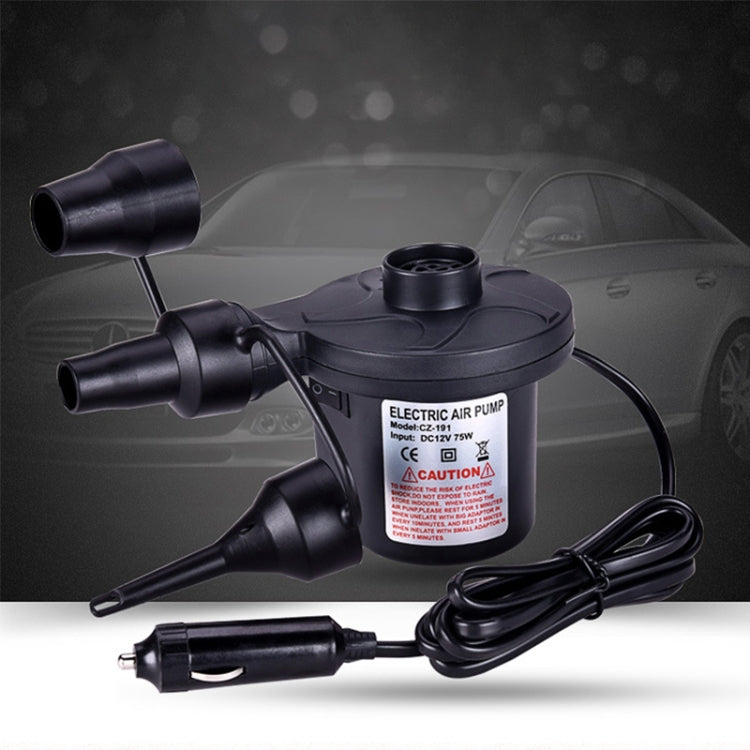 CZ-191 DC12V 40W Portable Mini Electric Air Pump Tire Inflator Car Tire Pump Inflatable Pump, CZ-191 - LYDARZ