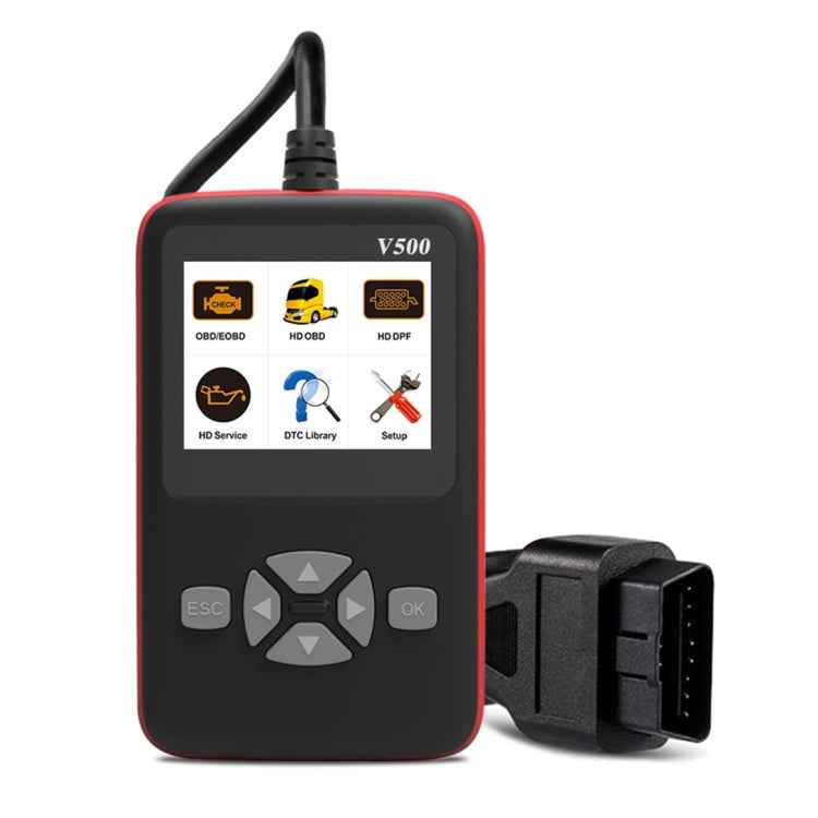 V500 Trunk HD Reading Card Professional OBDII Diagnostic Code Scanner Tool, V500