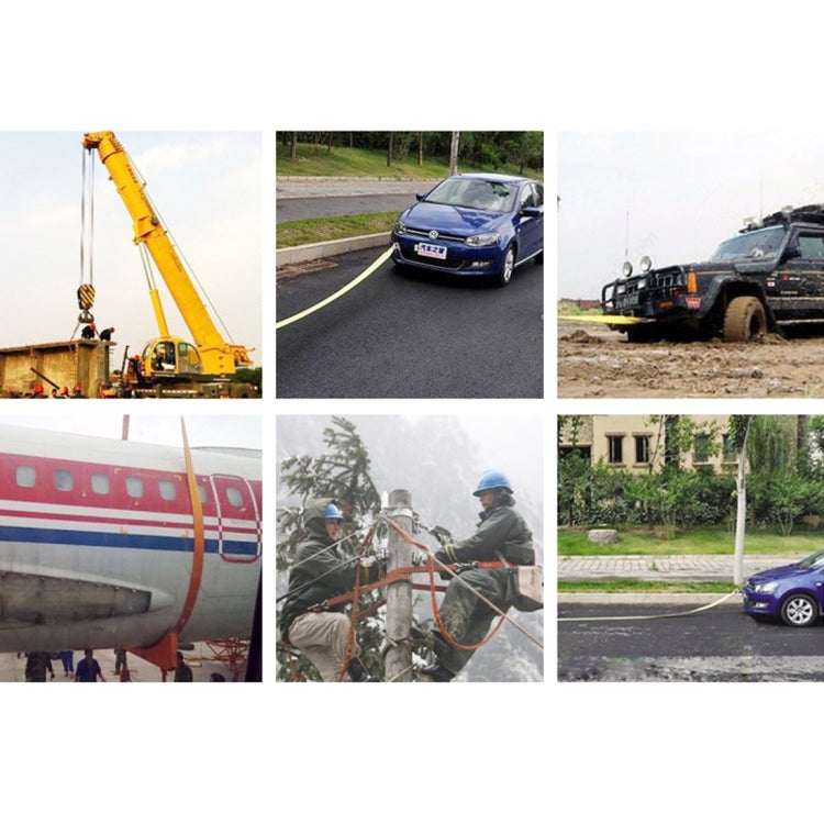 Correas de rescate resistentes ZONGYUAN: cuerda de remolque de 8 toneladas y cuerda de elevación de 2 toneladas para automóviles y camiones (sin gancho)