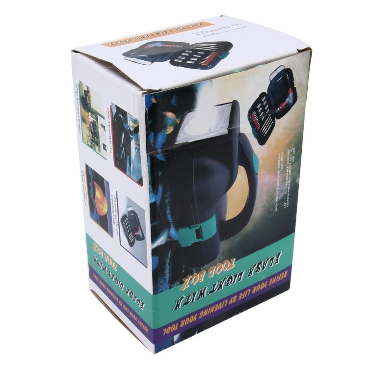 24 PCS Portable Flashlight Tool Box Set - Portable Auto, Home, Emergency Tool Kit with Flashlight - LYDARZ