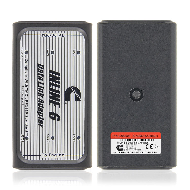 Adaptador de enlace de datos Cummins Inline6 para herramientas de diagnóstico de servicio pesado, escáner, escáner de diagnóstico