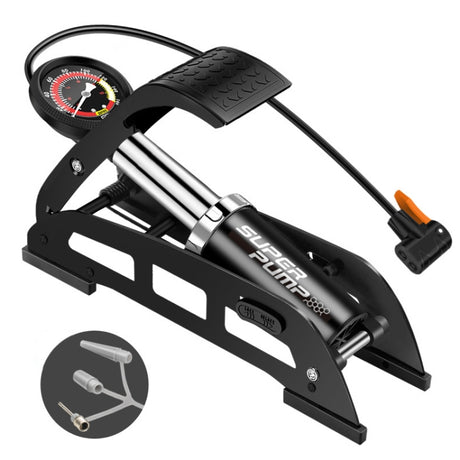 0905 Car / Motorcycle / Bicycle Portable Thicker Single Pipe Inflatable Cylinder Pedal Air Pump - LYDARZ