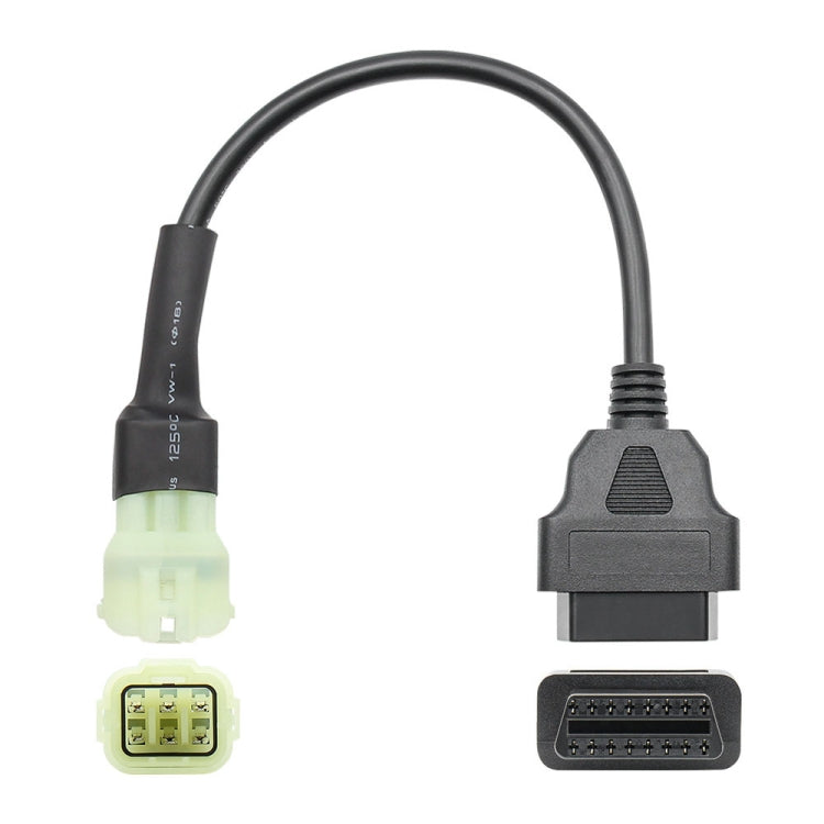 Motorcycle OBD 16PIN Female to 6PIN Connector Cable for KTM, 16PIN to 6PIN, 16PIN Female to 6PIN - LYDARZ