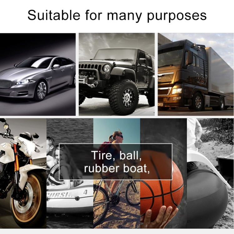 Car 12V Portable Inflatable Cylinder Pedal Digital Display Air Pump with Light, Digital Display - LYDARZ