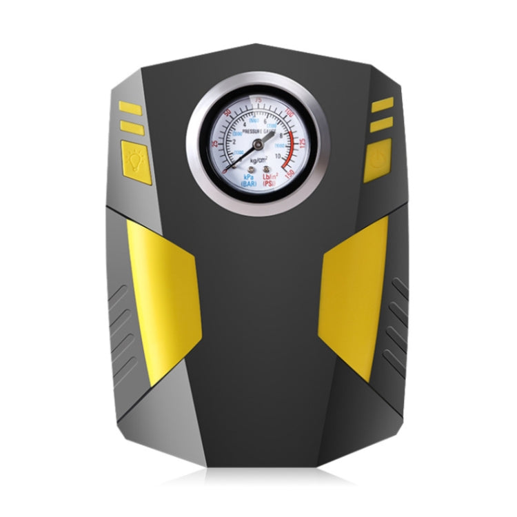 Car 12V Portable Inflatable Cylinder Pedal Pointer Air Pump with Light - LYDARZ