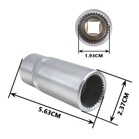 ZK-042 Car Fuel Injection Pump Socket 33 PT Spline 1/2 inch 4026 for Mercedes-Benz - LYDARZ