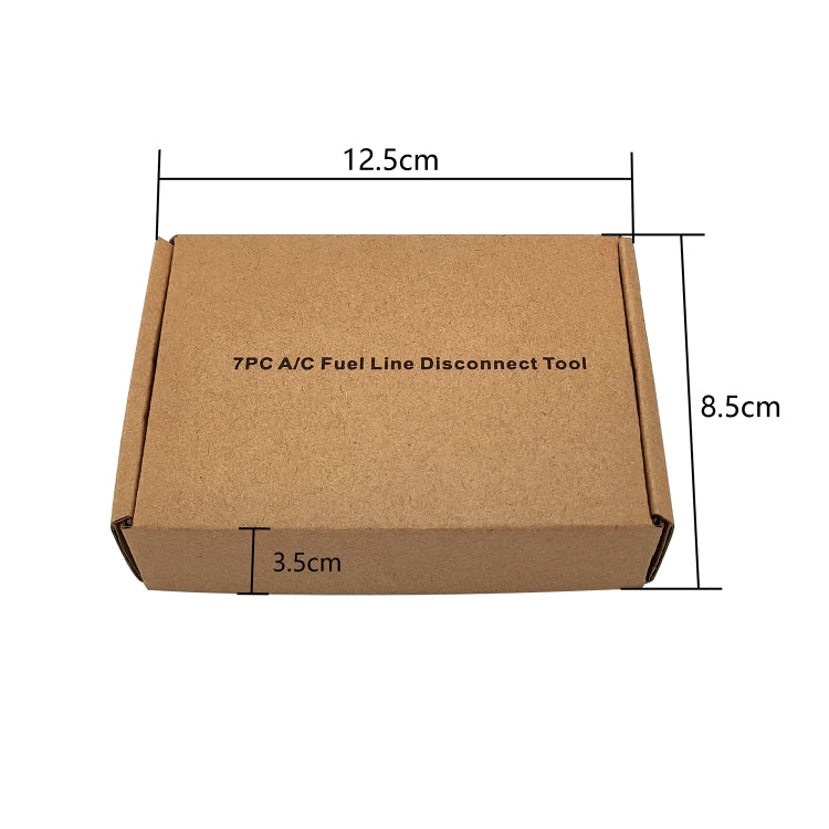 ZK-078 7 in 1 Car Fuel Line Angled Disconnect Tool Set, 7 in 1 - LYDARZ