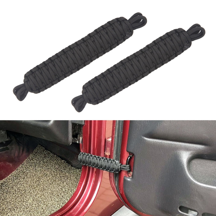 Par de correas de límite para puerta de coche para Jeep Wrangler (diseño de cuerda trenzada)