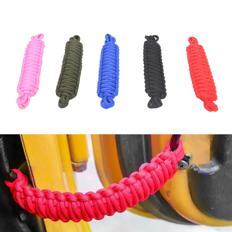 Pair Car Door Limit Strap for Jeep Wrangler - Braided Rope Design