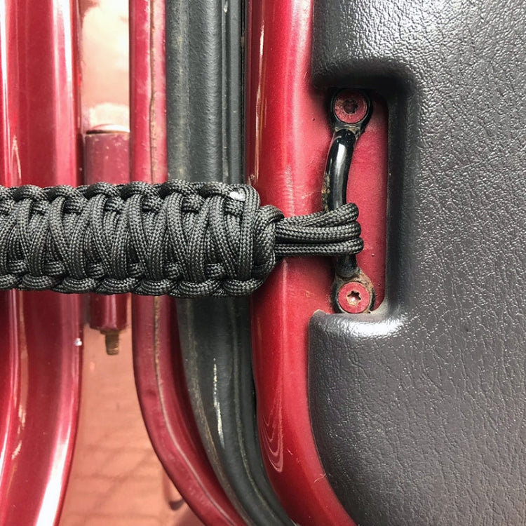 Pair Car Door Limit Strap for Jeep Wrangler - Braided Rope Design