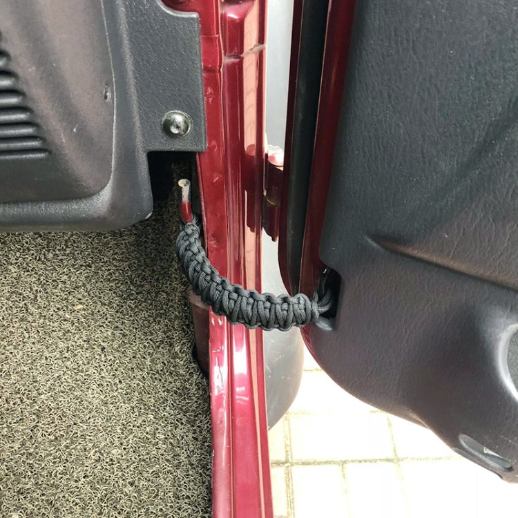Pair Car Door Limit Strap for Jeep Wrangler - Braided Rope Design