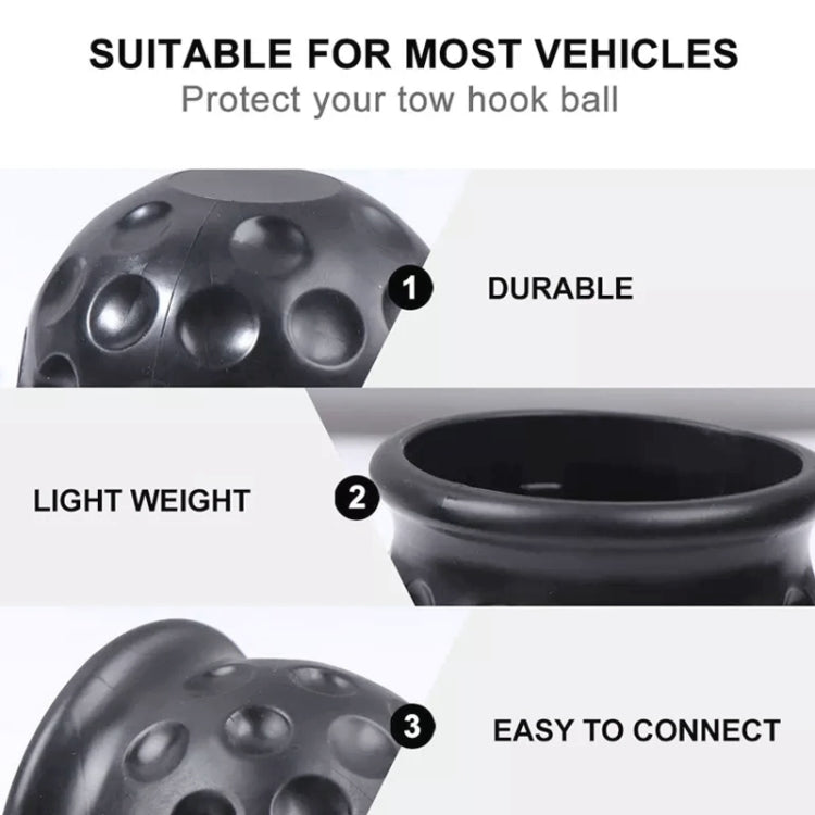 2 in 1 / Set Car Truck Tow Ball Cover Cap Towing Hitch Trailer Towball Protection, 2 in 1 - LYDARZ