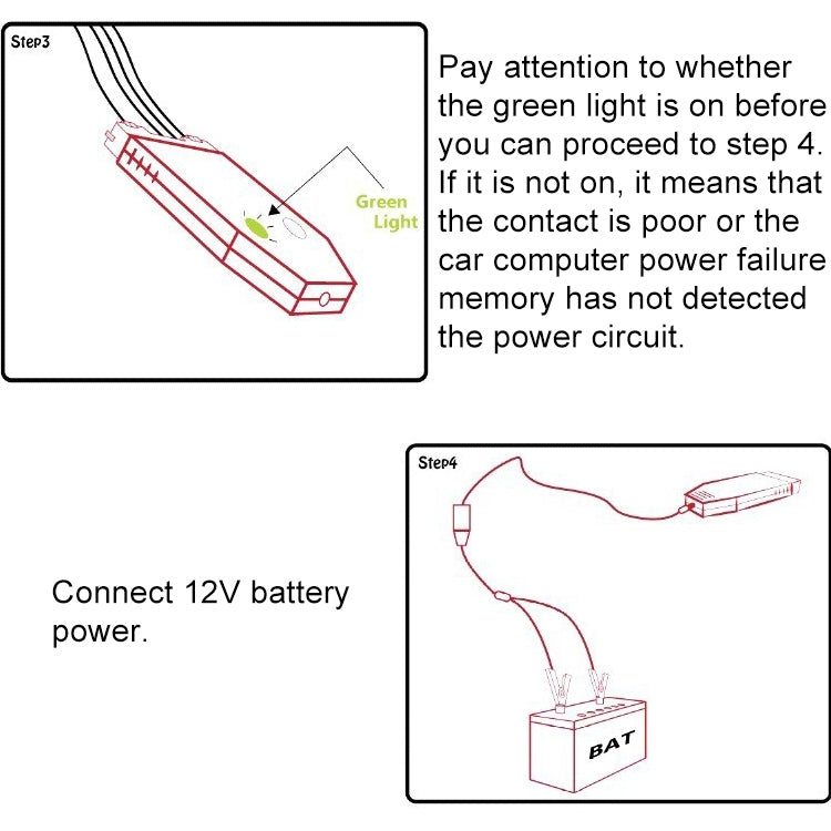Car Computer ECU Memory Saver Rechargeable Battery Replacement Tool Kit Accessories - LYDARZ