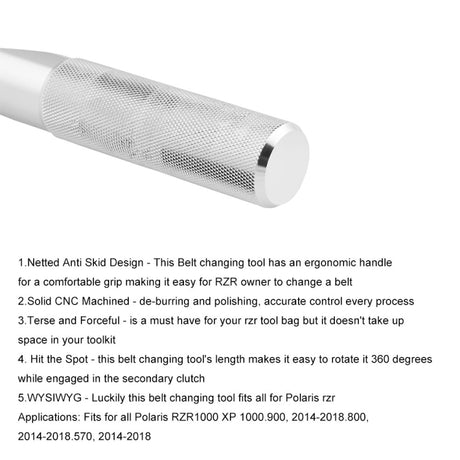 Turbo Belt Changing Tool Belt Removal Tool for Polaris RZR 1000 XP1000 900 - LYDARZ