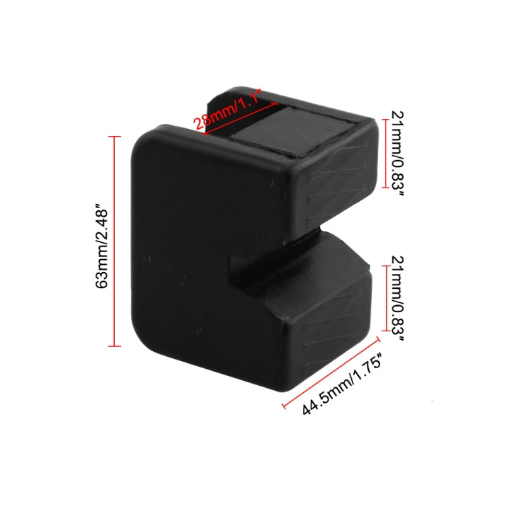 2 PCS Car Jack Pad Adapter Rubber Jack Pads Slotted Frame - LYDARZ