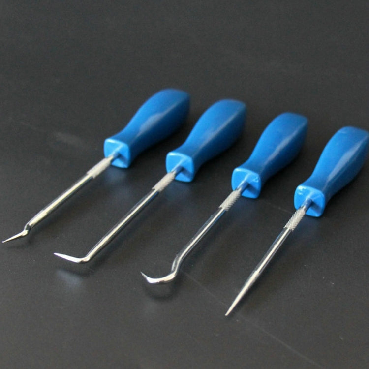 Juego de 4 ganchos y ganzúas para quitar juntas tóricas, sellos de aceite y juntas: kit de herramientas manuales esencial