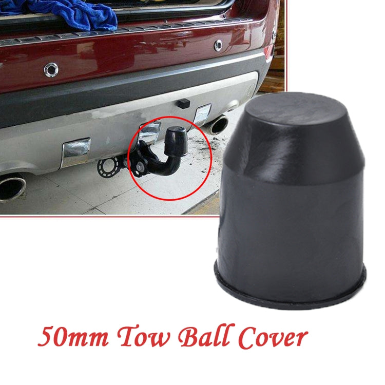 50mm Plastic Car Truck Tow Ball Cover Cap Towing Hitch Trailer Towball Protection - LYDARZ
