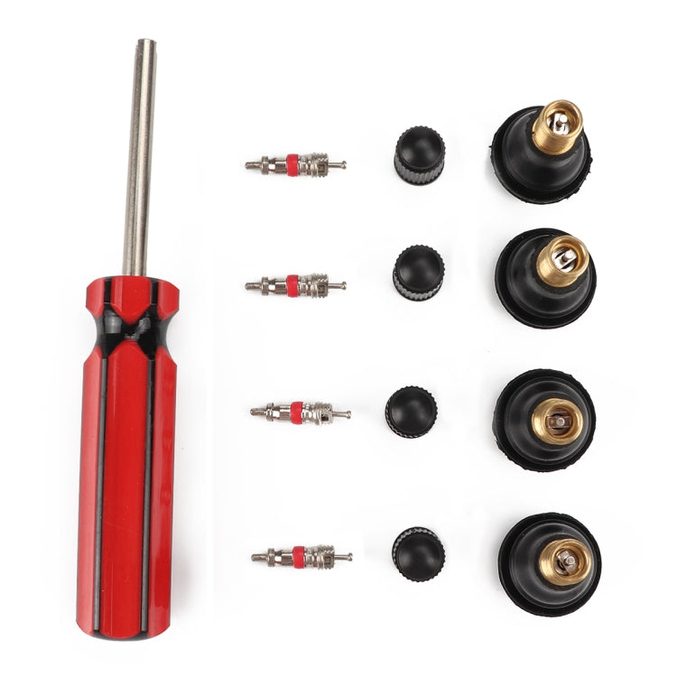 Tire Removal Tool + Tire Valve Set + TR412 for Car Trunk Motorcycles, A2208 - LYDARZ