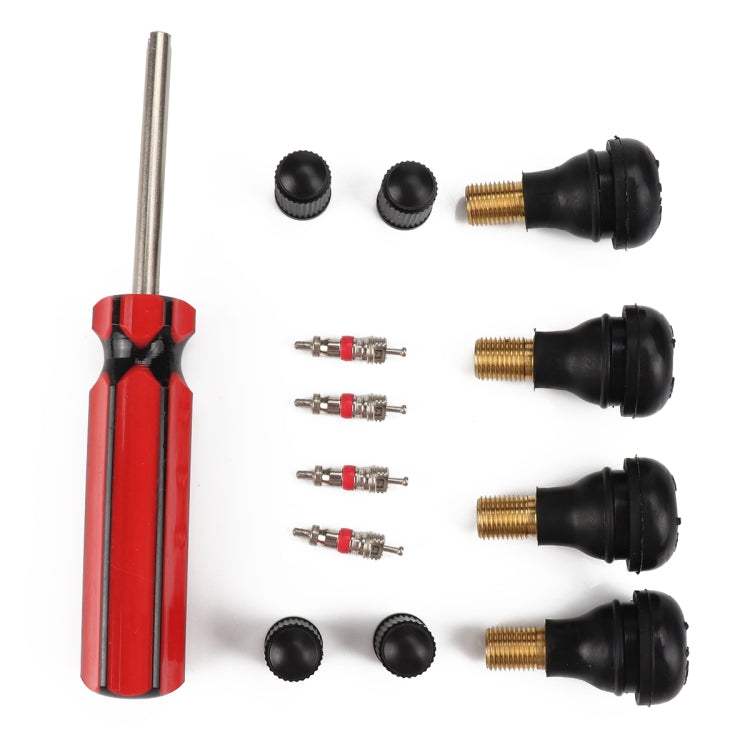 Tire Removal Tool + Tire Valve Set + TR412 for Car Trunk Motorcycles, A2208 - LYDARZ