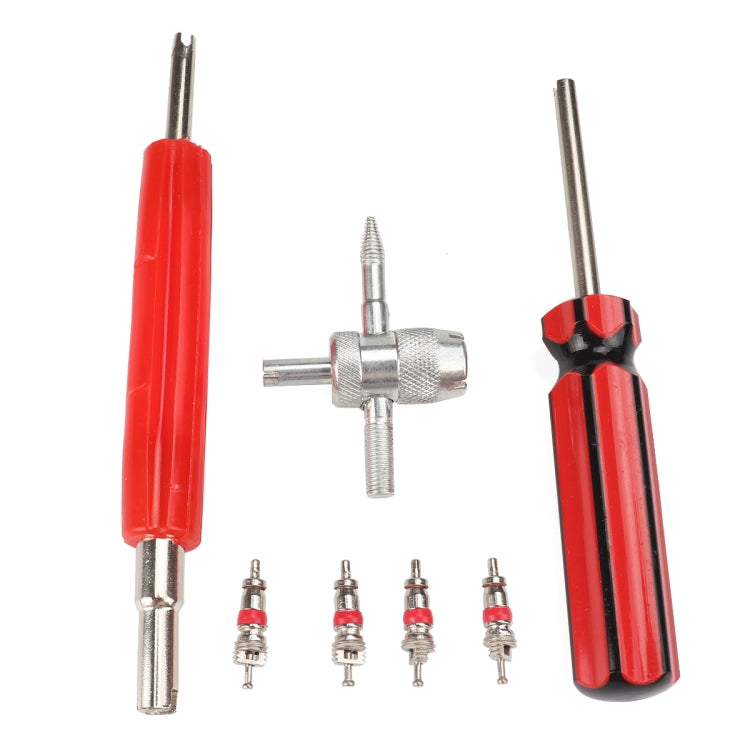 Tire Removal Tool + Tire Valve Set for Car Trunk Motorcycles - LYDARZ