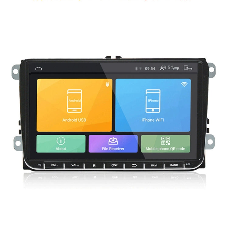 CKVW92 HD 9 pulgadas 2 DIN Android 6.0 Reproductor MP5 para coche Navegación GPS Reproductor multimedia Bluetooth Radio estéreo para Volkswagen, Compatible con FM y Mirror Link, Versión de mapa de Europa, Versión de mapa de Europa