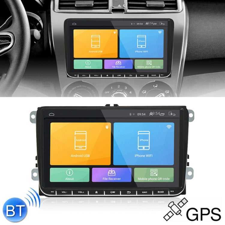 CKVW92 HD 9 pulgadas 2 DIN Android 6.0 Reproductor MP5 para coche Navegación GPS Reproductor multimedia Bluetooth Radio estéreo para Volkswagen, Compatible con FM y Mirror Link, Versión de mapa de Europa, Versión de mapa de Europa