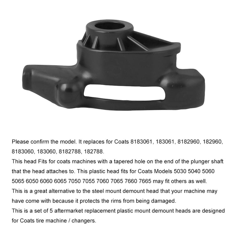 5 PCS Car Nylon Mount Demount Heads for Coats Tire Changer Machines 8183061 183061 - LYDARZ