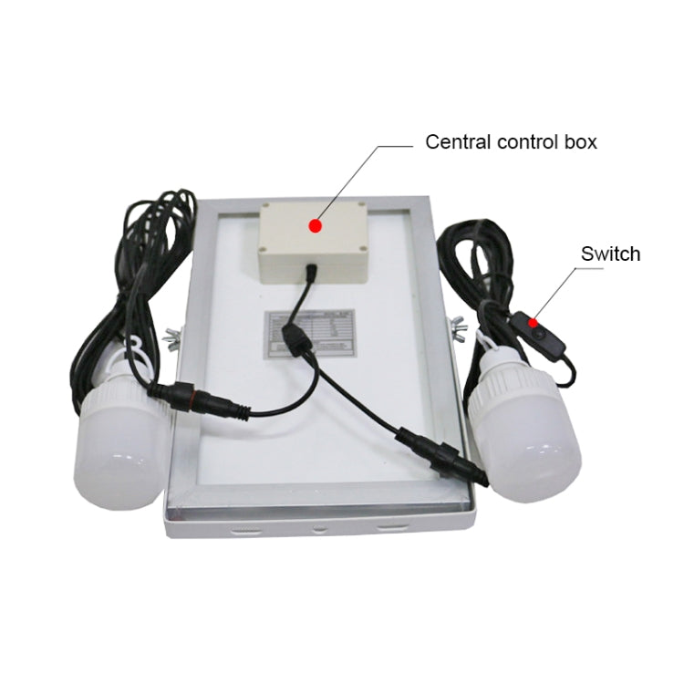 SNF-0092 Bombilla de iluminación solar de luz blanca para exteriores IP44, impermeable, LED para dos tipos de iluminación