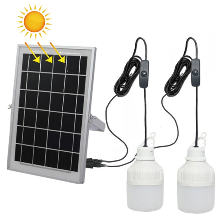 SNF-0092 Bombilla de iluminación solar de luz blanca para exteriores IP44, impermeable, LED para dos tipos de iluminación