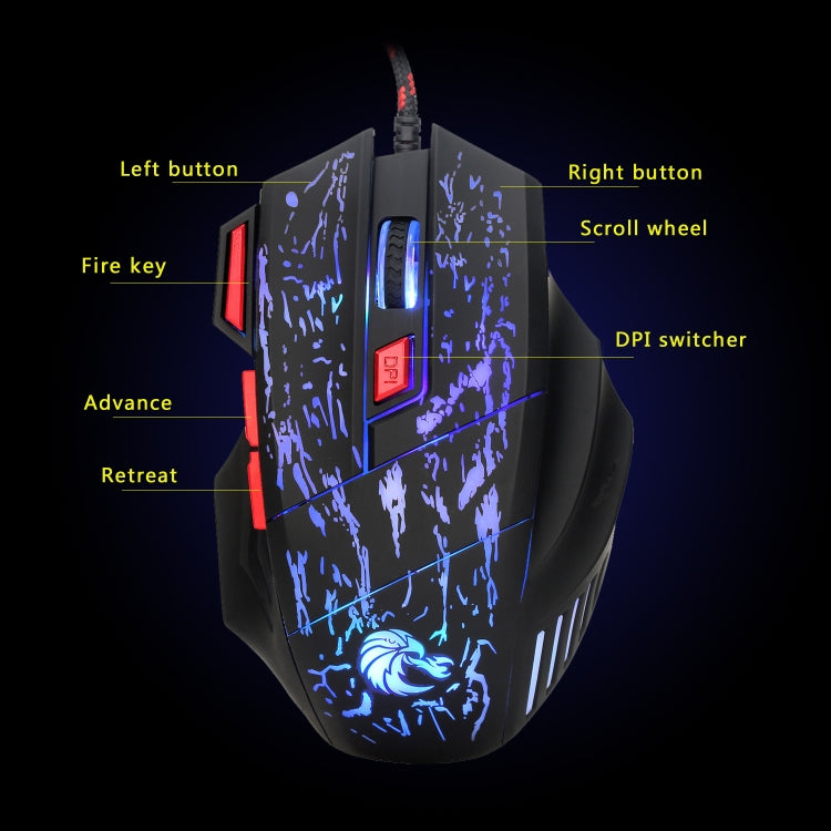 HXSJ P6+V100+H300 Keyboard Mouse Converter + One-handed Keyboard + Gaming Mouse Set - LYDARZ