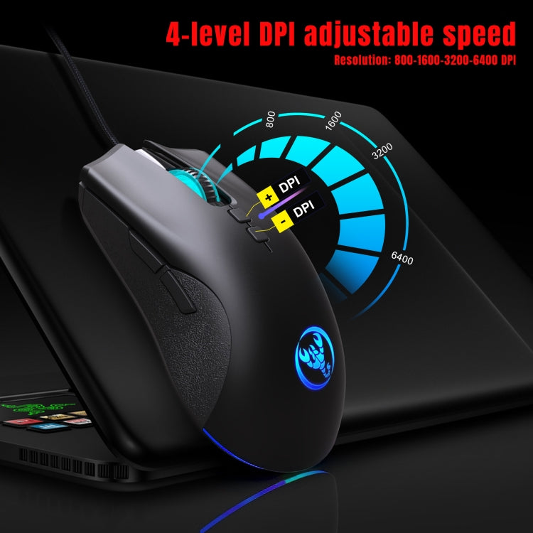 Conjunto convertidor de teclado y ratón HXSJ P8+V100+J900 con teclado de una mano y ratón de programación para juegos
