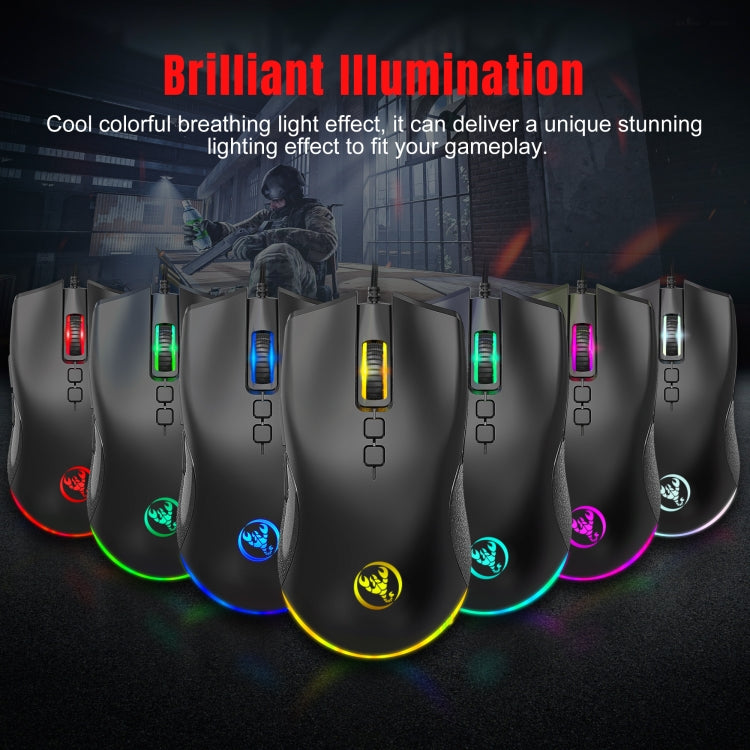 Conjunto convertidor de teclado y ratón HXSJ P8+V100+J900 con teclado de una mano y ratón de programación para juegos
