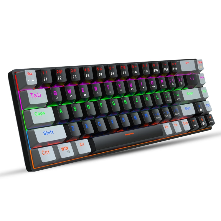 HXSJ V800 Mechanical Keyboard - 68 Keys Type-C Wired Cool Backlight