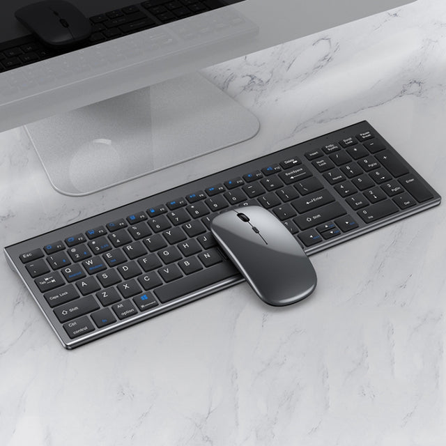 109 Three-mode Wireless Bluetooth Keyboard Mouse Set, Three-mode Keyboard Mouse Set - LYDARZ