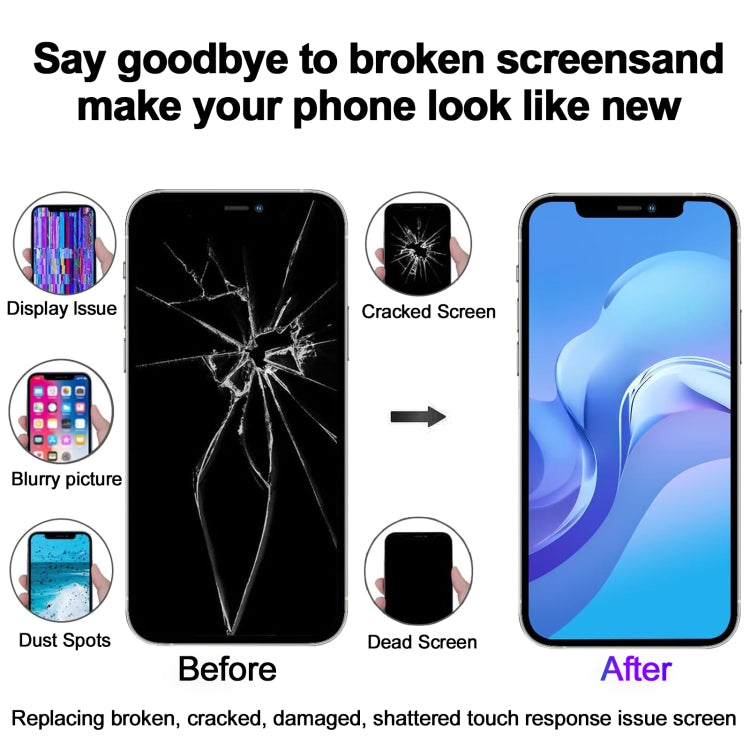 JK Inell iPhone LCD Screen Replacement for XS Max, 11 Pro, 11 Pro Max, 12, 12 Pro