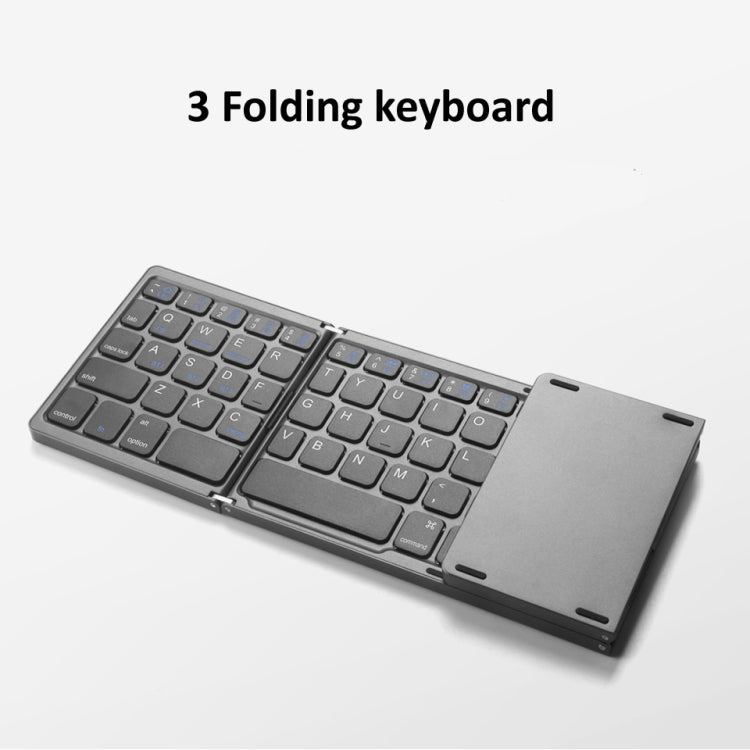 Teclado Bluetooth plegable B089T con panel táctil: recargable y portátil