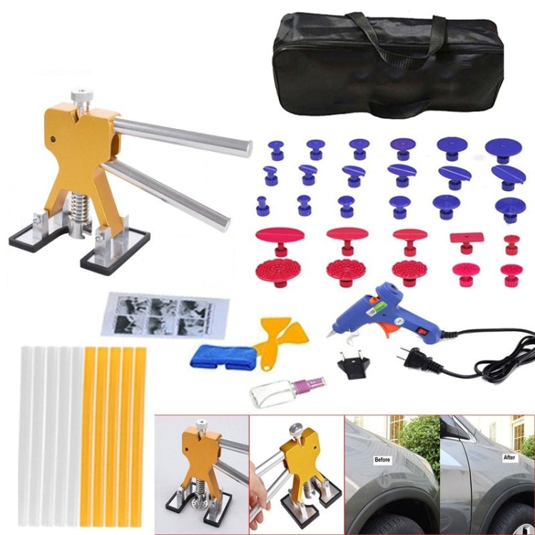 Kit de reparación de abolladuras sin pintura para coche D6: 44 herramientas en 1 para reparar fácilmente abolladuras y golpes.