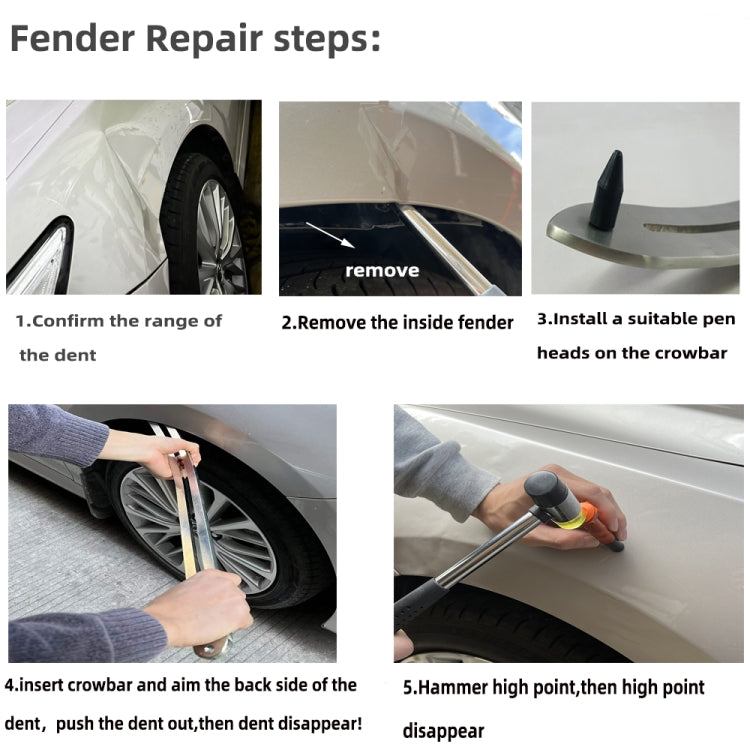 N12 66 in 1 Car Paintless Dent Removal Fender Damage Repair Puller Lifter - LYDARZ