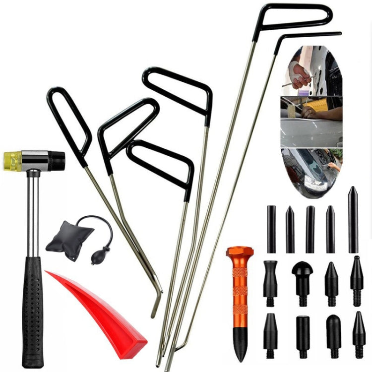 Kit de reparación de abolladuras sin pintura para coche Q1 23 en 1: juego de ganchos y varillas para eliminar granizo