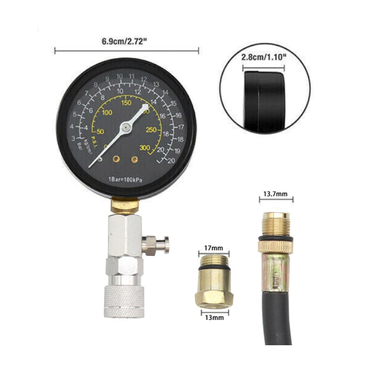 Car Engine Cylinder Compression Test Pressure Gauge, Pressure Gauge - LYDARZ