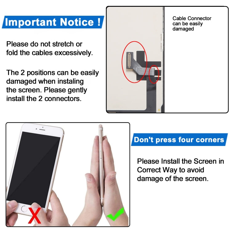 JK inell LCD Screen for iPhone 14, 14 Plus - High-Quality Replacement Display