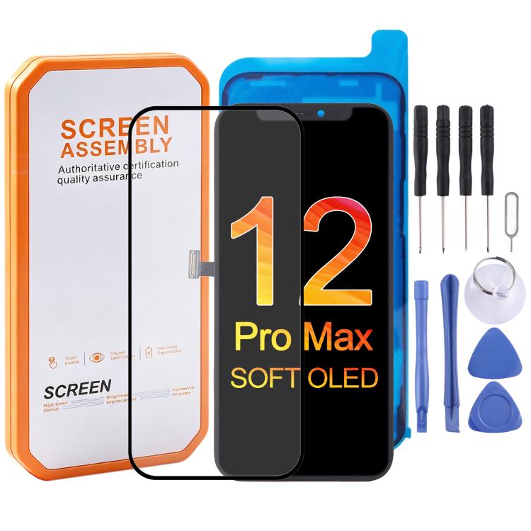 Pantalla LCD OLED suave para iPhone X, XS, XS Max, 11 Pro, 11 Pro Max, 12 Pro Max - Reemplazo de alta calidad