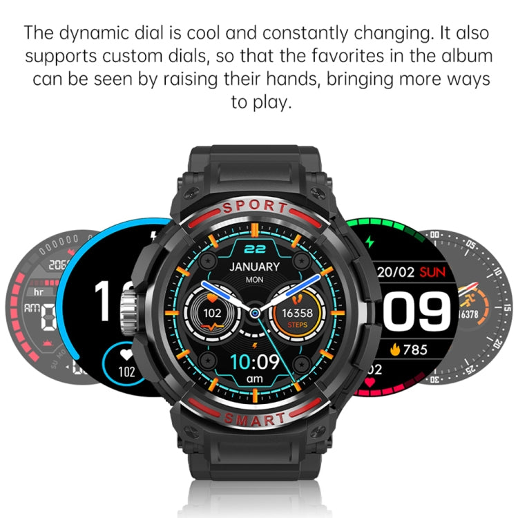 OVISEN T100 1.39 inch TFT Screen 2 in 1 Bluetooth Headset Smart Watch, Support Blood Oxygen Monitoring/Bluetooth Music