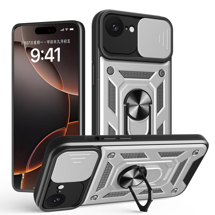 Sliding Camera Cover Design TPU+PC Phone Case