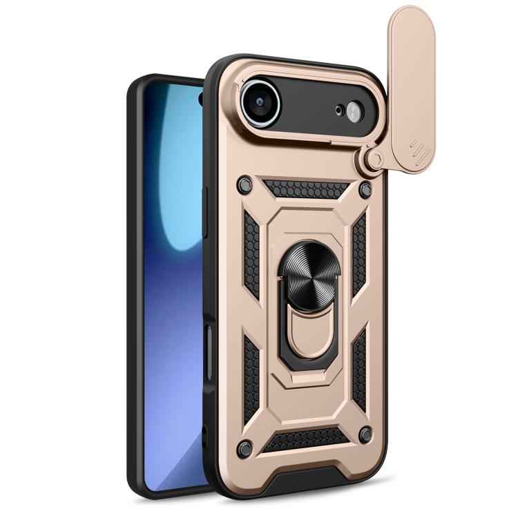 Sliding Camera Cover Design TPU+PC Phone Case